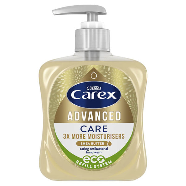 Carex Advanced Care Shea Butter Antibacterial Hand Wash 250ml and 500ml Carex
