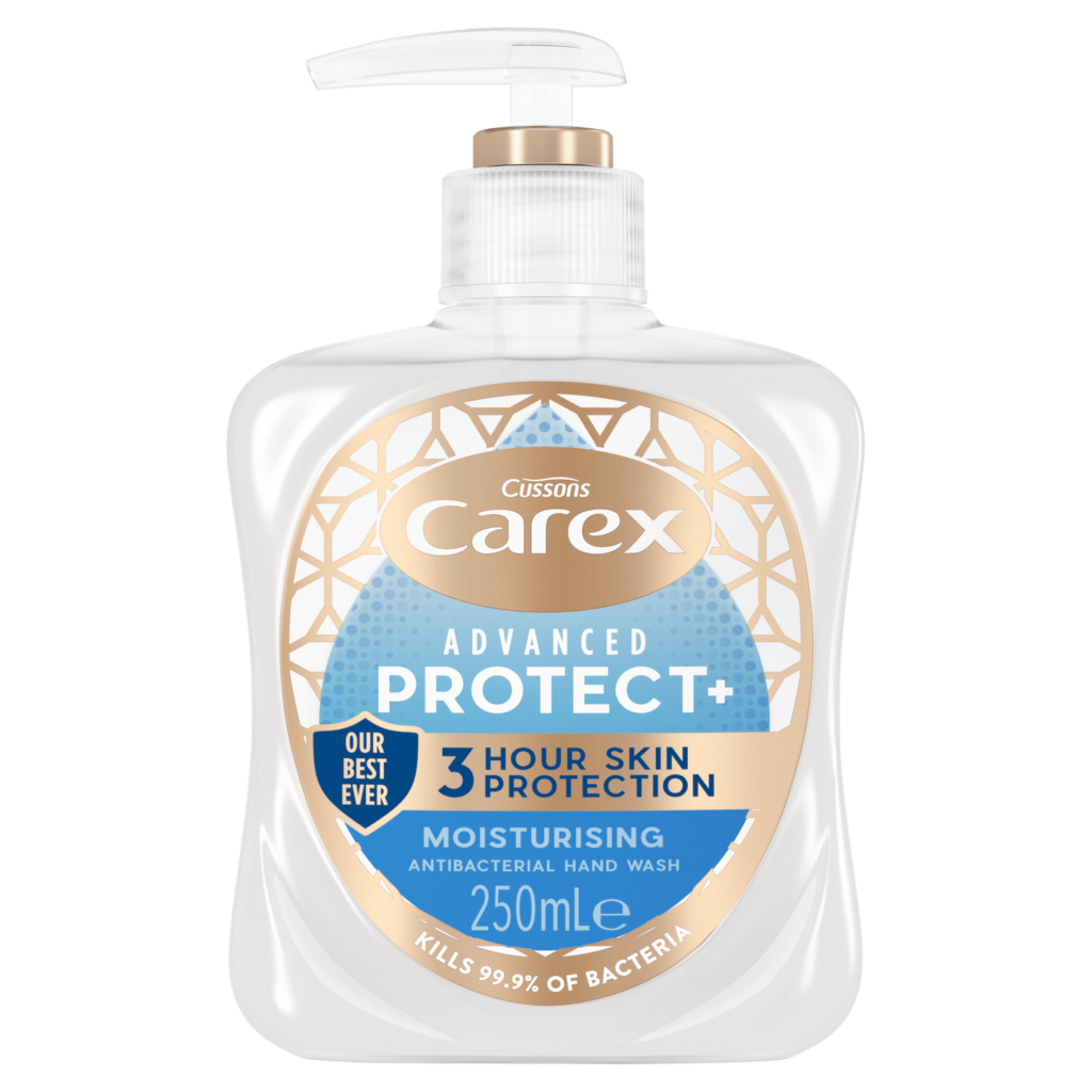 Carex Advanced Protect Moisturising Antibacterial Hand Wash 250ml and 500ml Carex