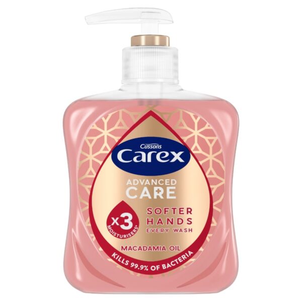 Carex Advanced Care Macadamia Oil Antibacterial Hand Wash 250ml and 500ml