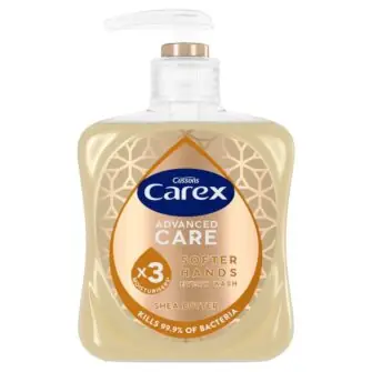 Carex Advanced Care Shea Butter Antibacterial Hand Wash 250ml and 500ml