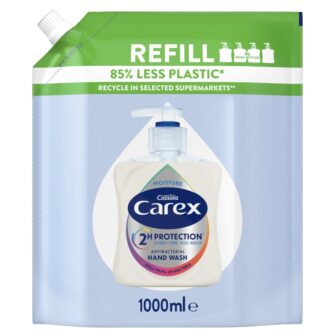 Carex Moisture Antibacterial Hand Wash Refill 1000ml and 1250ml