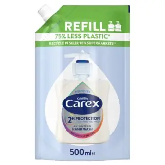 Carex Moisture Antibacterial Hand Wash Refill 500ml