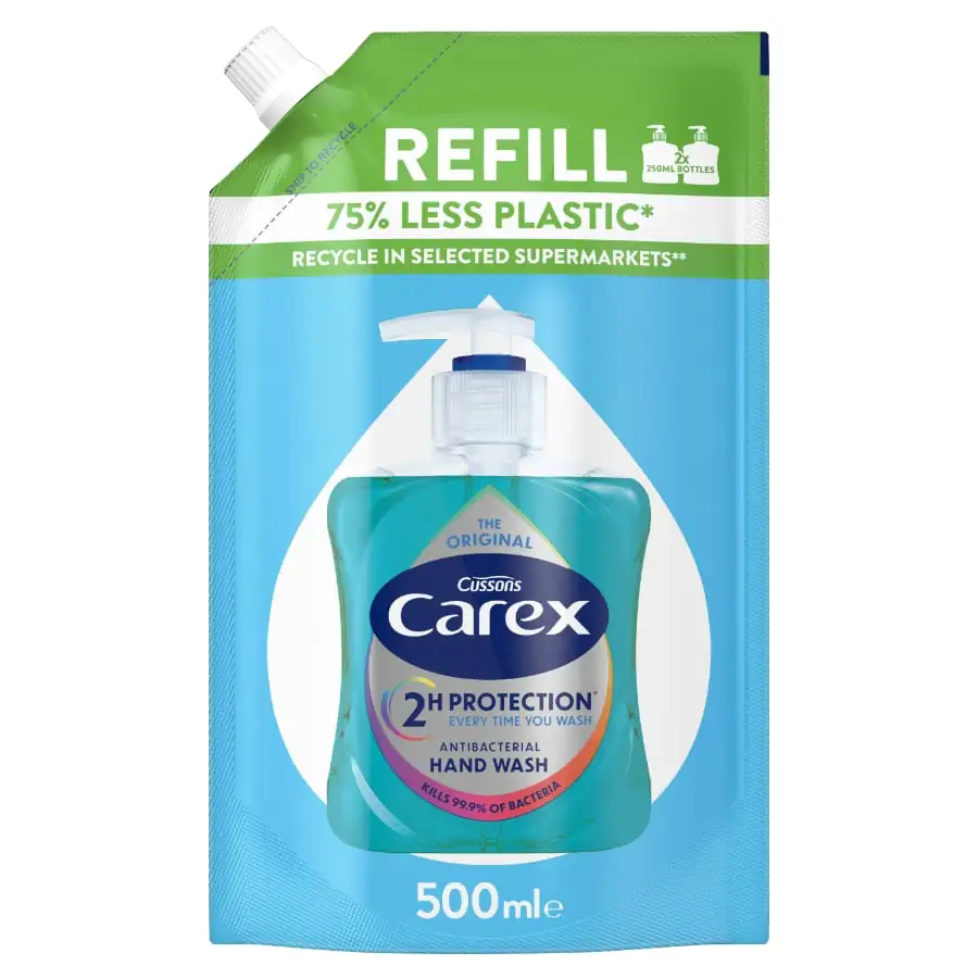 Carex Original Antibacterial Hand Wash Refill 500ml