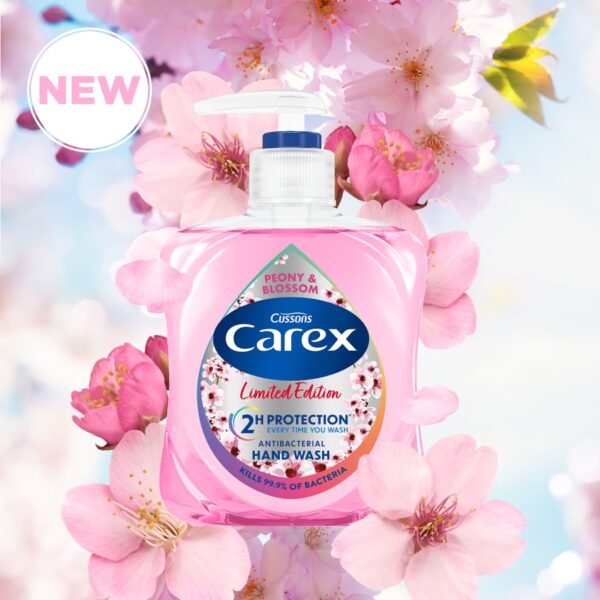 Carex Peony and Blossom Antibacterial Hand Wash 250ml and 500ml