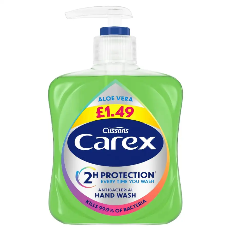 Carex Aloe Vera Antibacterial Hand Wash 250ml