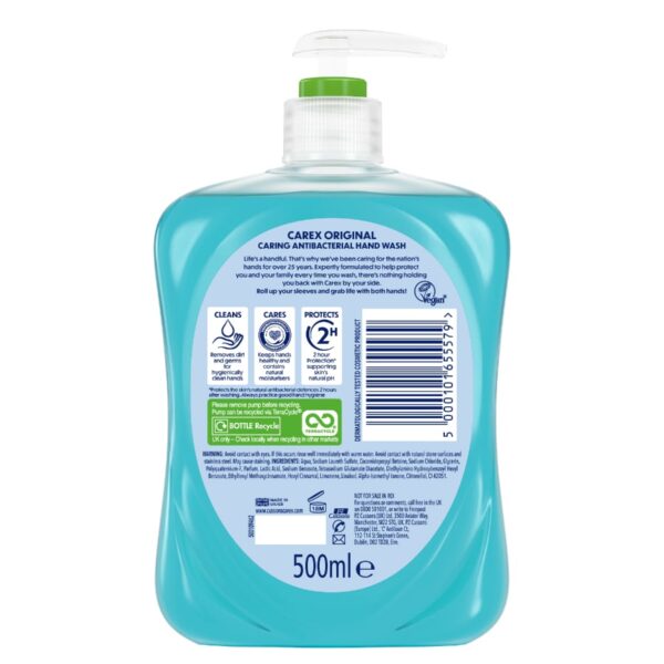 Carex Original Antibacterial Hand Wash 500ml