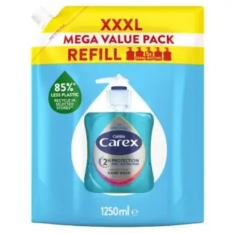 Carex Original Antibacterial Hand Wash Refill 1250ml