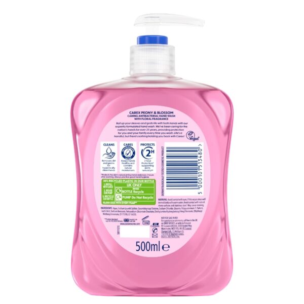 Carex Peony and Blossom Antibacterial Hand Wash 500ml