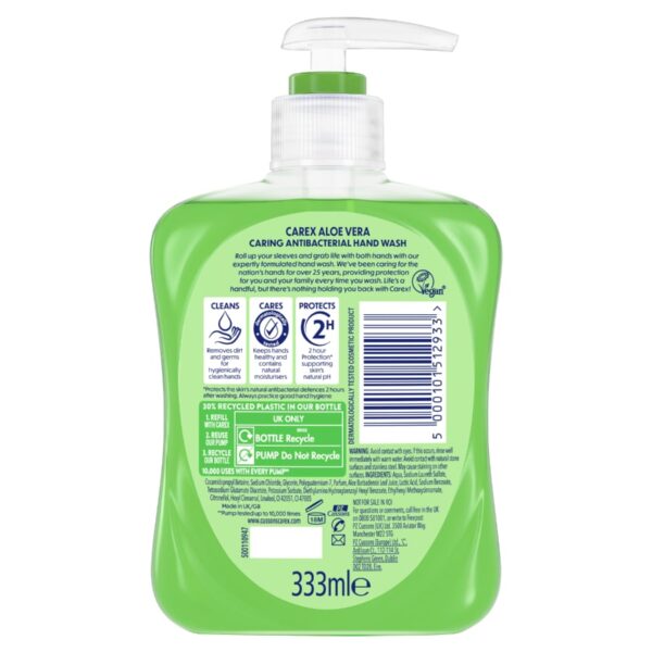 Carex Aloe Vera Antibacterial Hand Wash 33.33% Extra Free