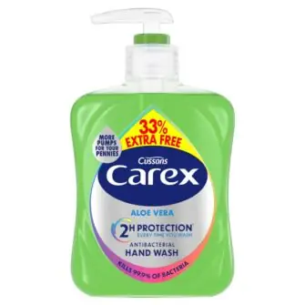 Carex Aloe Vera Antibacterial Hand Wash 33.33% Extra Free