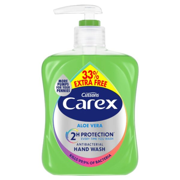 Carex Aloe Vera Antibacterial Hand Wash 33.33% Extra Free