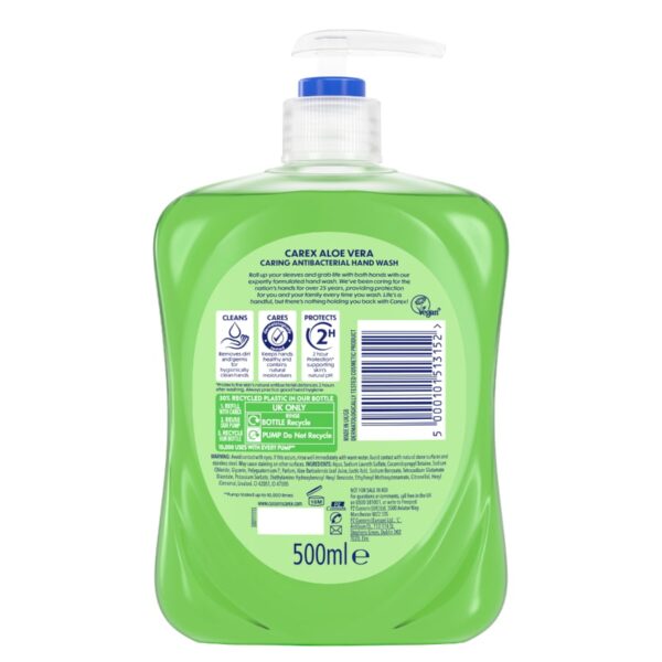 Carex Aloe Vera Antibacterial Hand Wash 500ml